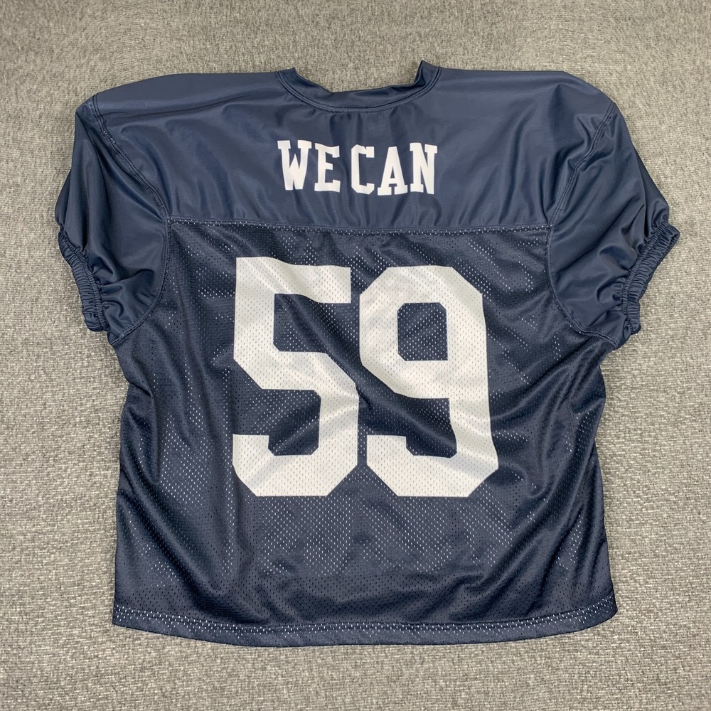 Vintage Columbine Rebels Football Jersey Mens 2XL‎ Blue High School Memorial 90s - Picture 5 of 7